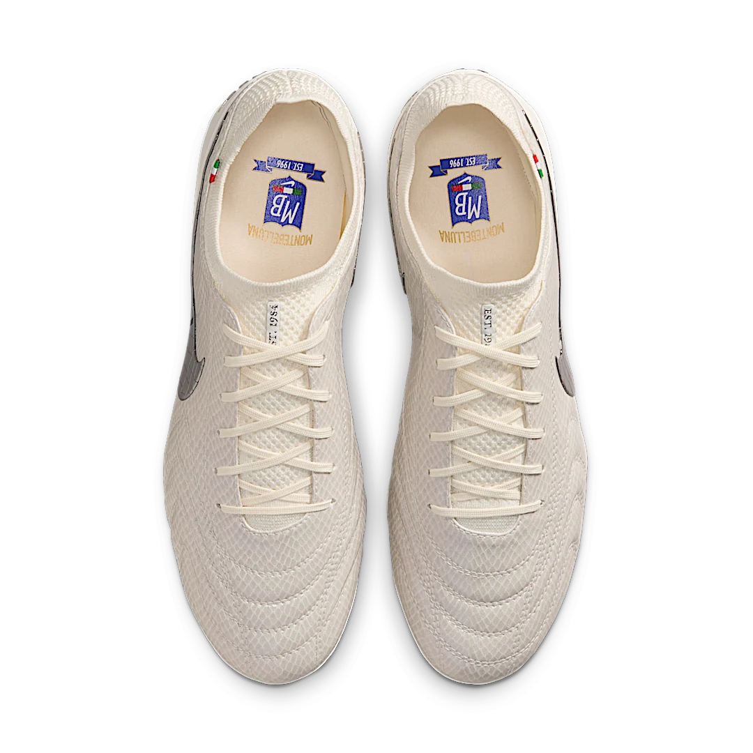 Nike Tiempo Legend 10 Elite Luxe FG Montebelluna Leather White Snakeskin, White/White (FZ1487-100)