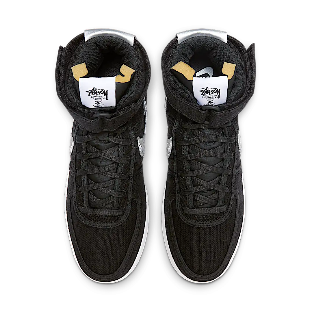 Nike Vandal High Stussy Black, Black/Silver-White-Green (DX5425-001)