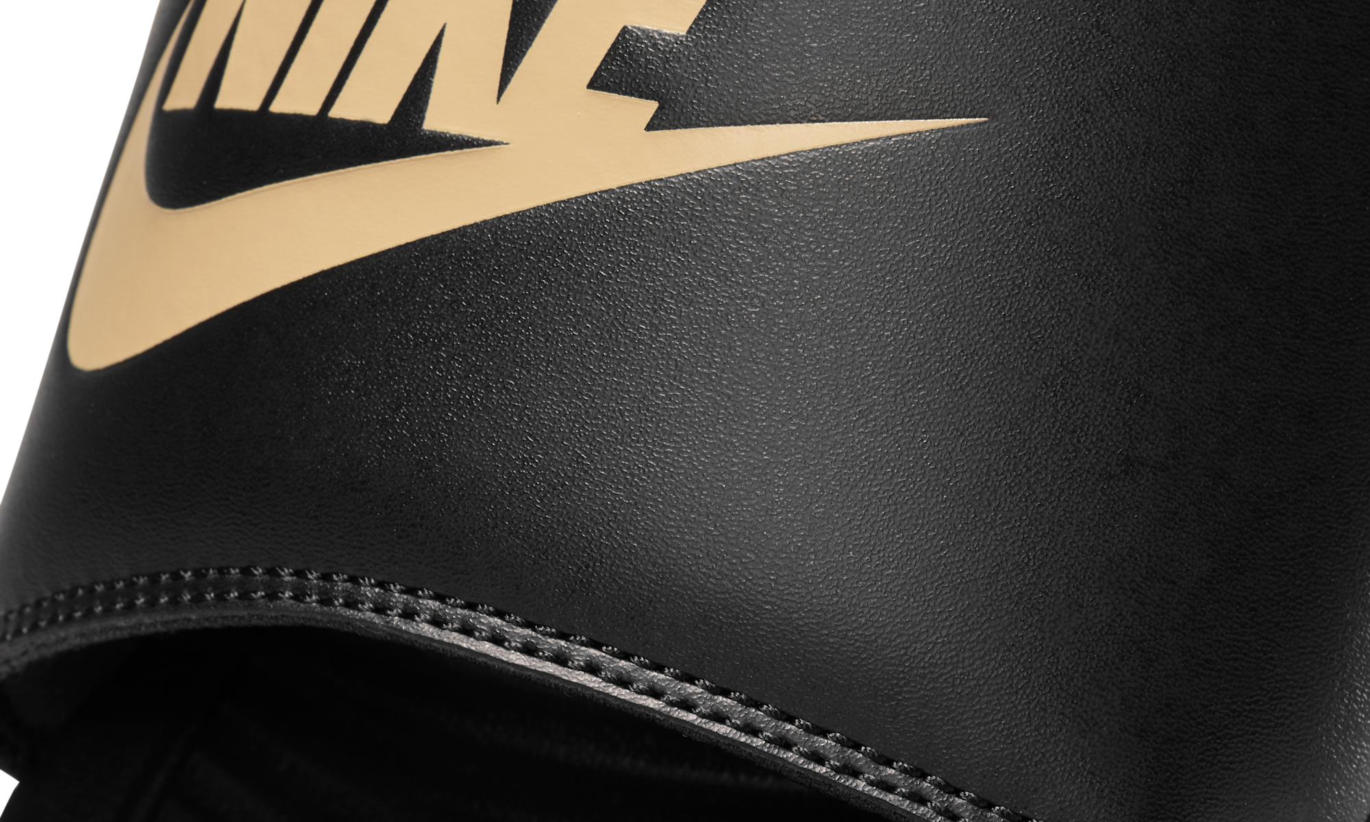 Nike Victori One Slide Black Metallic Gold
