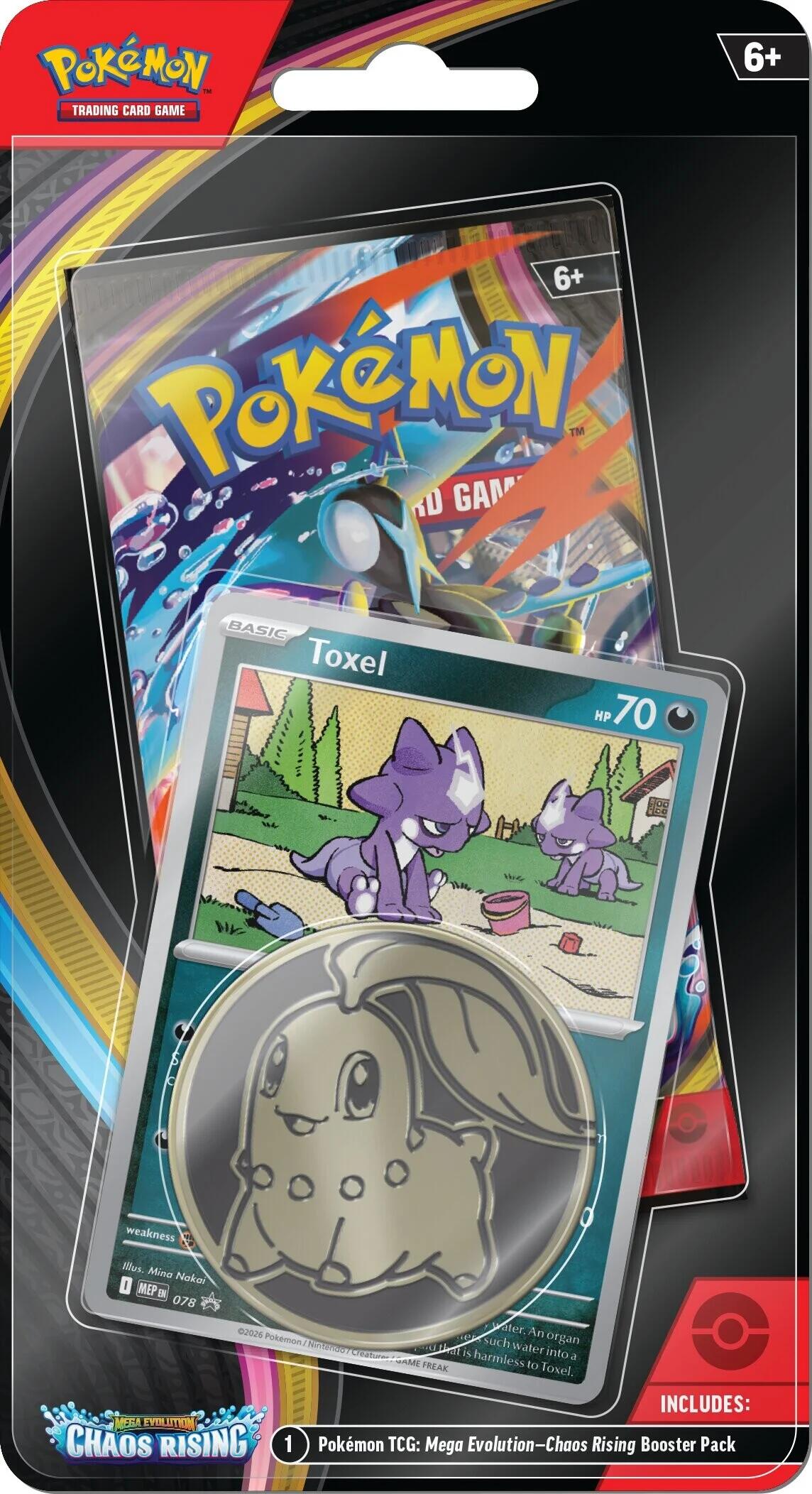 Pokémon TCG Chaos Rising: Toxel 1-Pack Blister