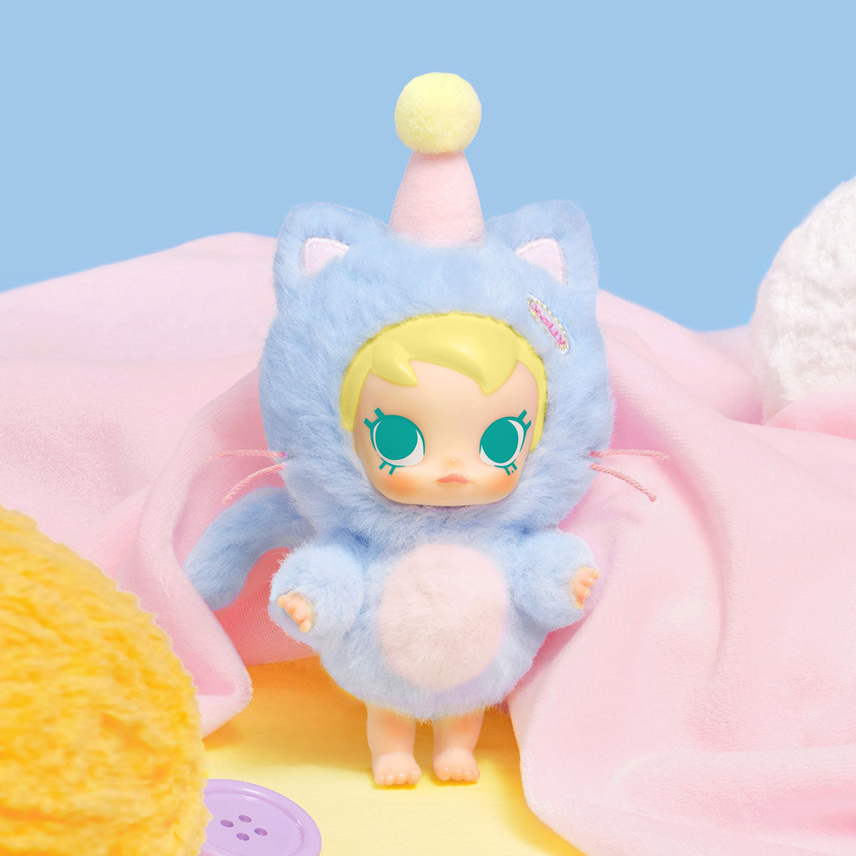 Pop Mart Baby Molly Pocket Friends Series Vinyl Plush Pendant Blind Box