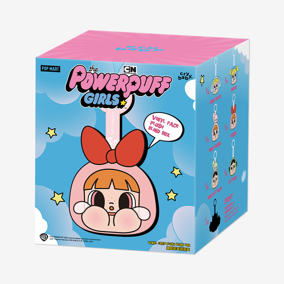 Pop Mart CryBaby × Powerpuff Girls Series-Vinyl Face Plush Blind Box