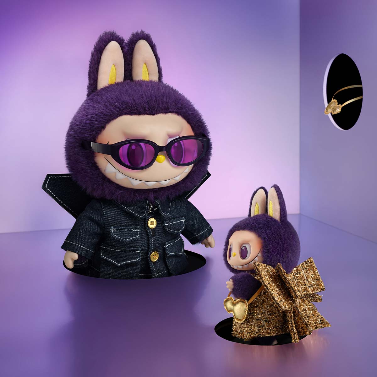 Pop Mart Labubu The Monsters x Pronounce Wings of Fortune Vinyl Plush Hanging Card