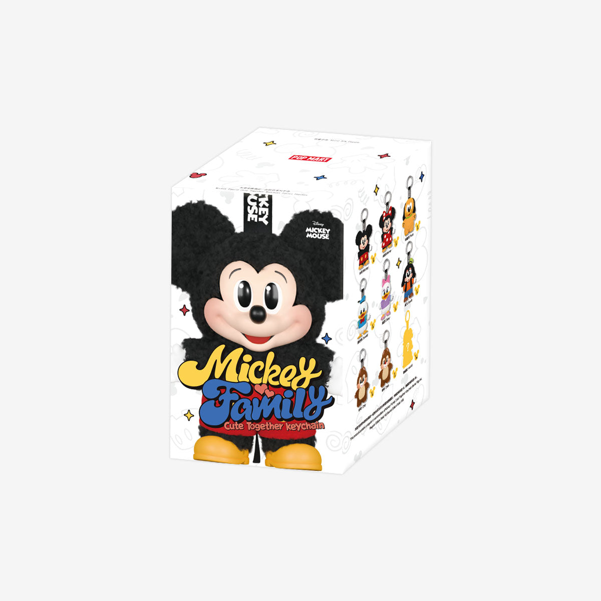 Pop Mart Disney Mickey Family Together Series Plush Keychain Sealed Case (8 Blind Box), None (1240409025)