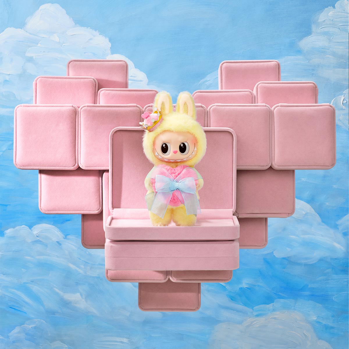 Pop Mart Labubu The Monsters Let's Checkmate Series Vinyl Plush Hanging Card