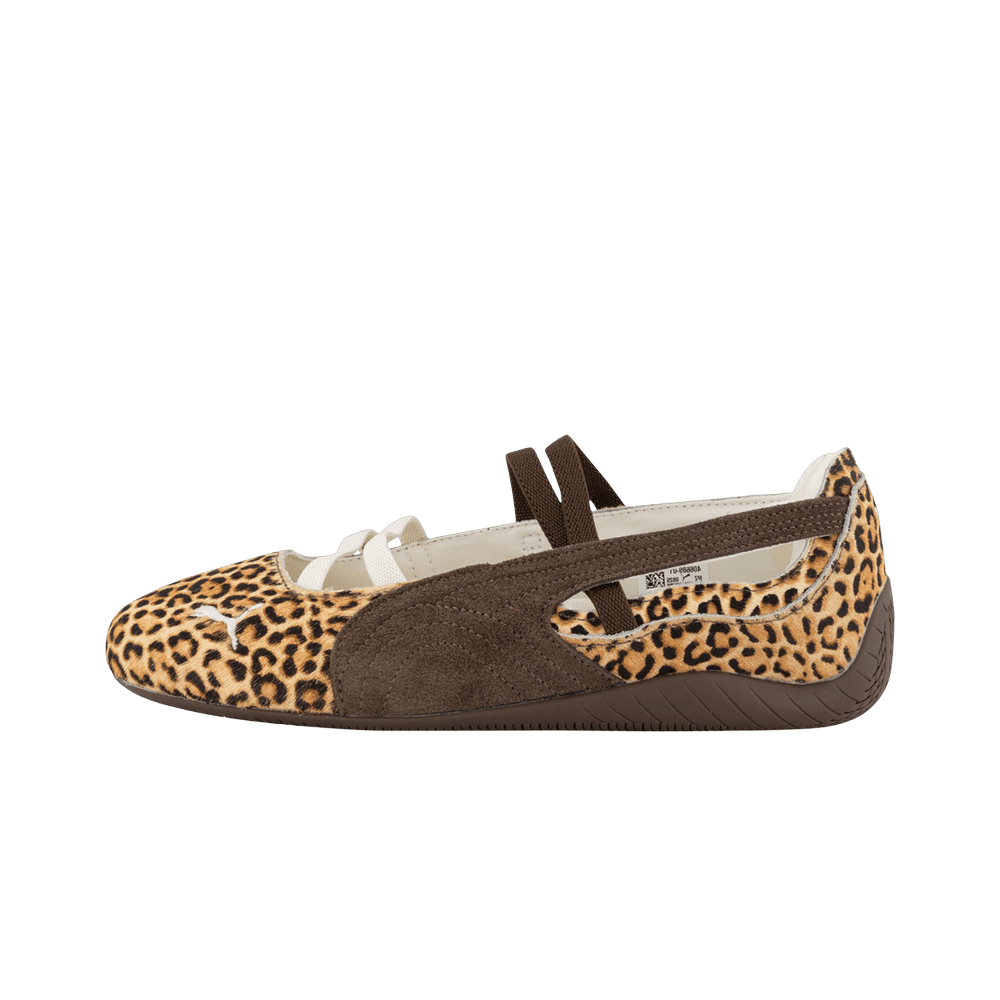 Puma Speedcat Ballet Wild Leopard Pony Hair, Chocolate/Warm White (406689-01)
