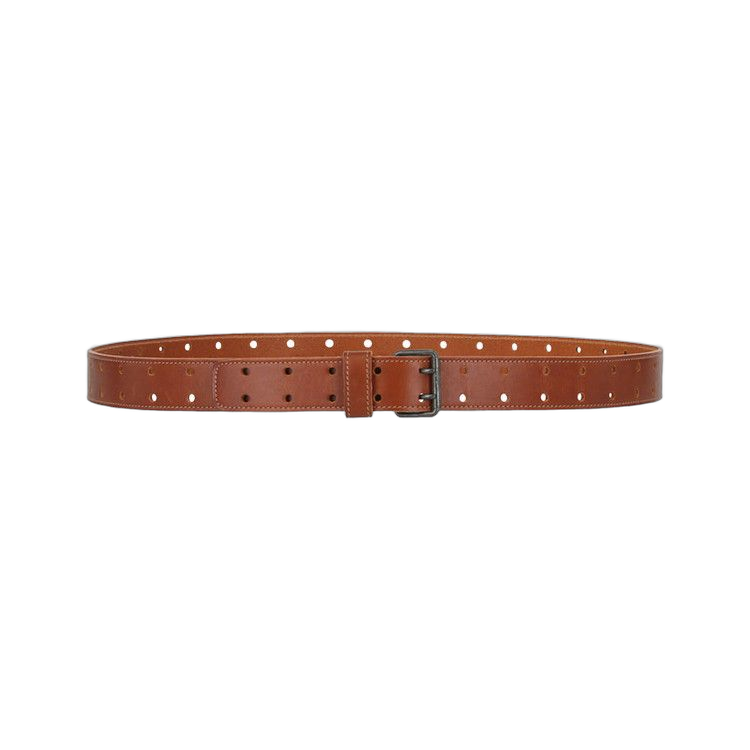 Saint Laurent Leather Belt Brown