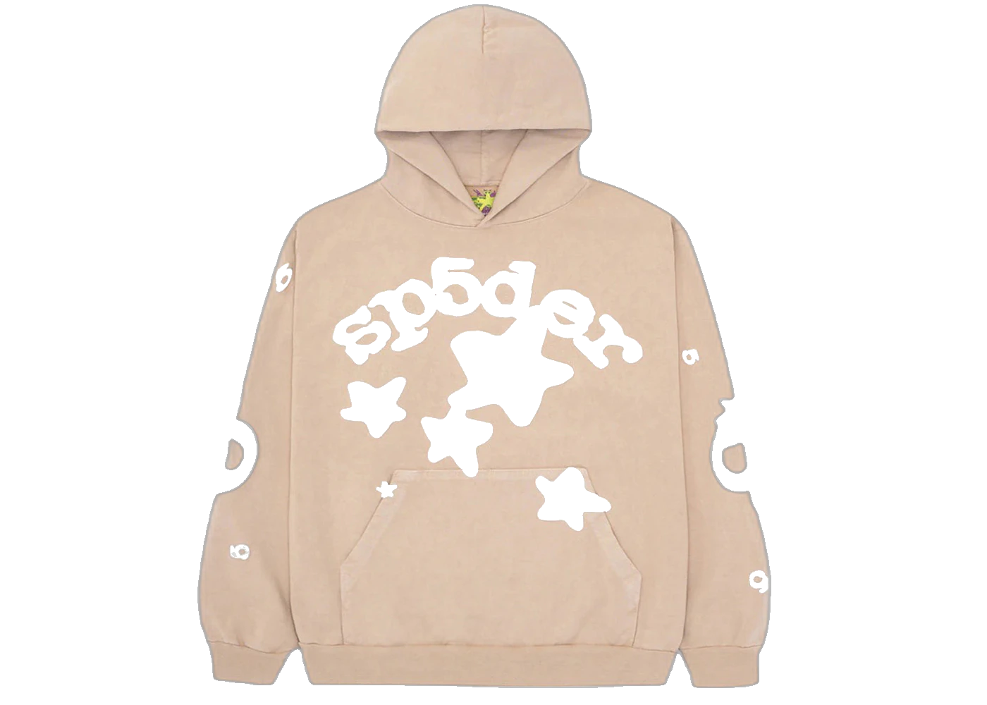 Sp5der Beluga Hoodie Sand, Sand (sp5der-beluga-hoodie-light-brown)