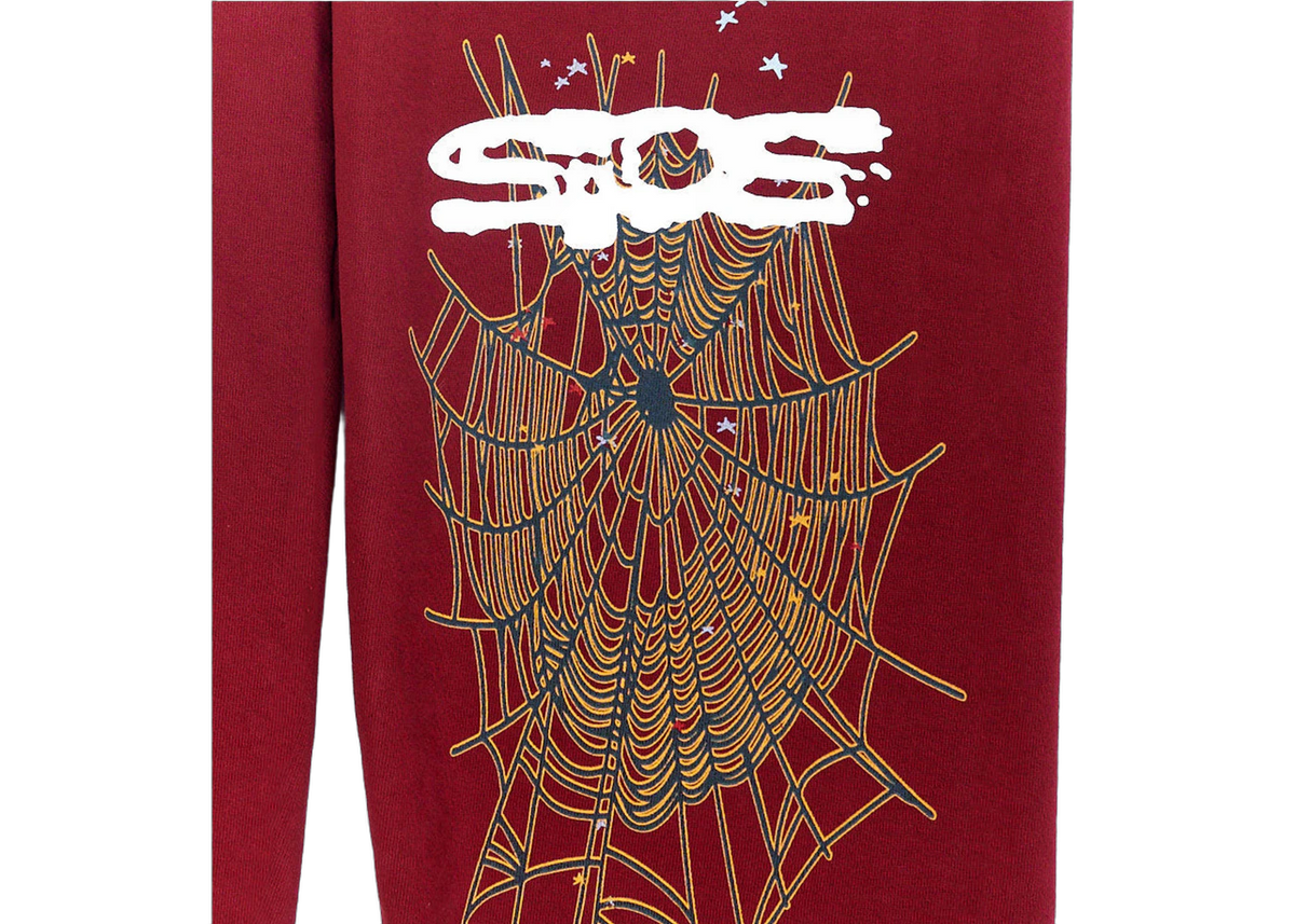Sp5der Logo Sweatpant Maroon