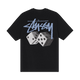 Stussy Roll The Dice Pig Dyed T-Shirt Black