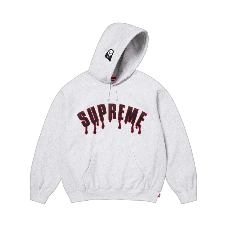 Supreme Ghostface Arc Hooded Sweatshirt Ash Grey