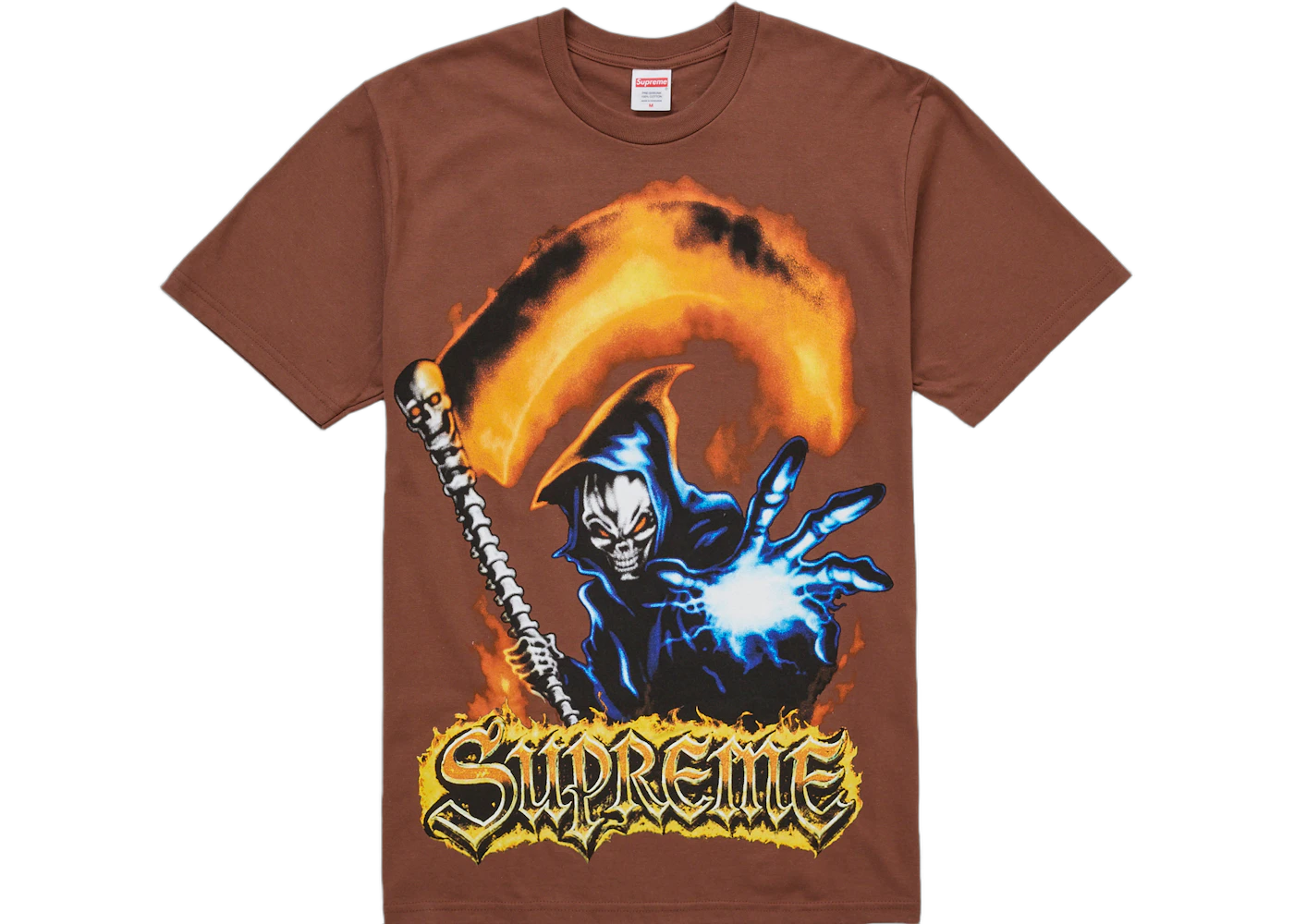 Supreme Grim Reaper T-Shirt Brown