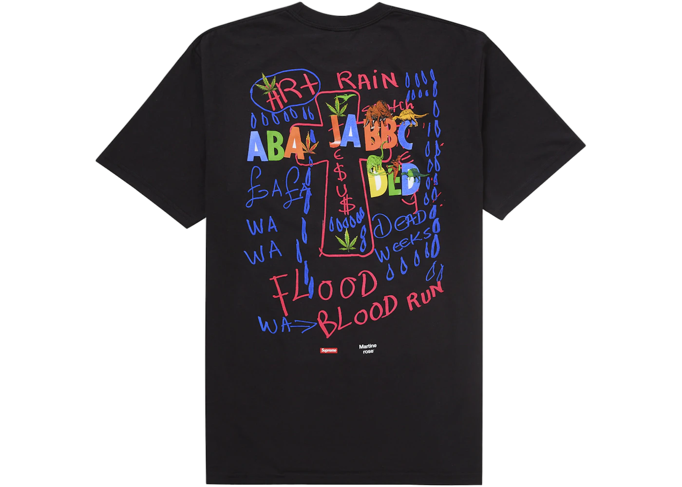 Supreme Martine Rose Lee Scratch Perry Tee Black - Sneak