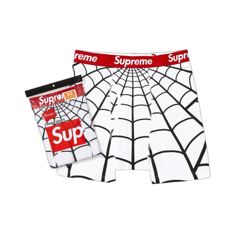 Supreme x Hanes Spider-Man Boxer Briefs (2 Pack) White