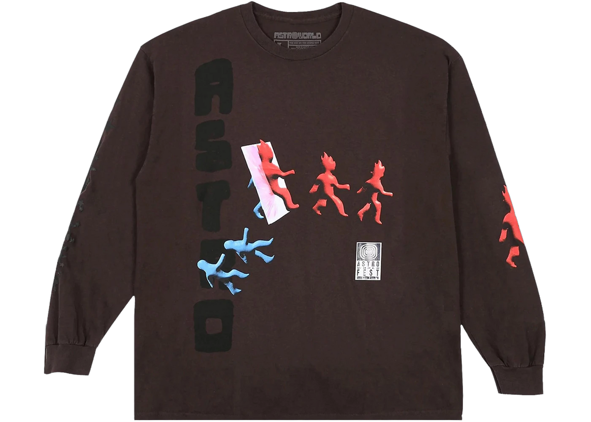 Travis Scott Otherside Long-Sleeve T-shirt Brown