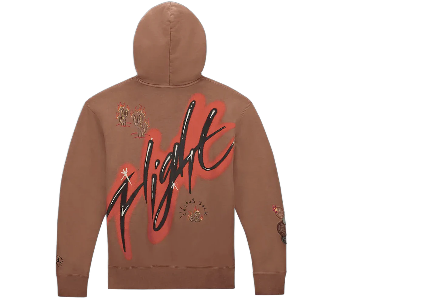 Travis Scott x Air Jordan Flight Graphic Hoodie Archaeo Brown, Archaeo Brown (DO4093-256)