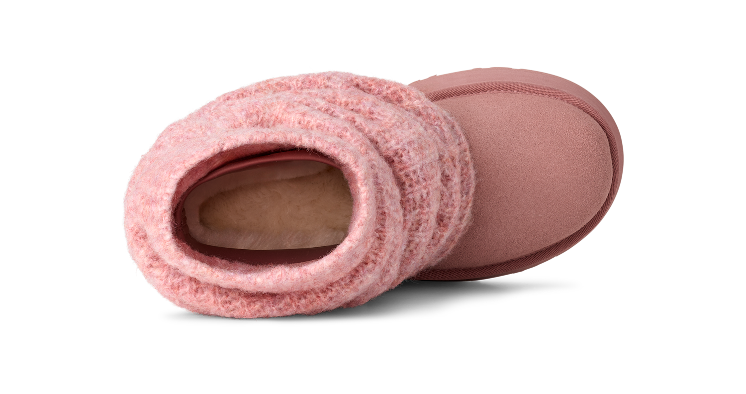 UGG Classic Mini Dipper Legwarmer Boot Pink Dawn