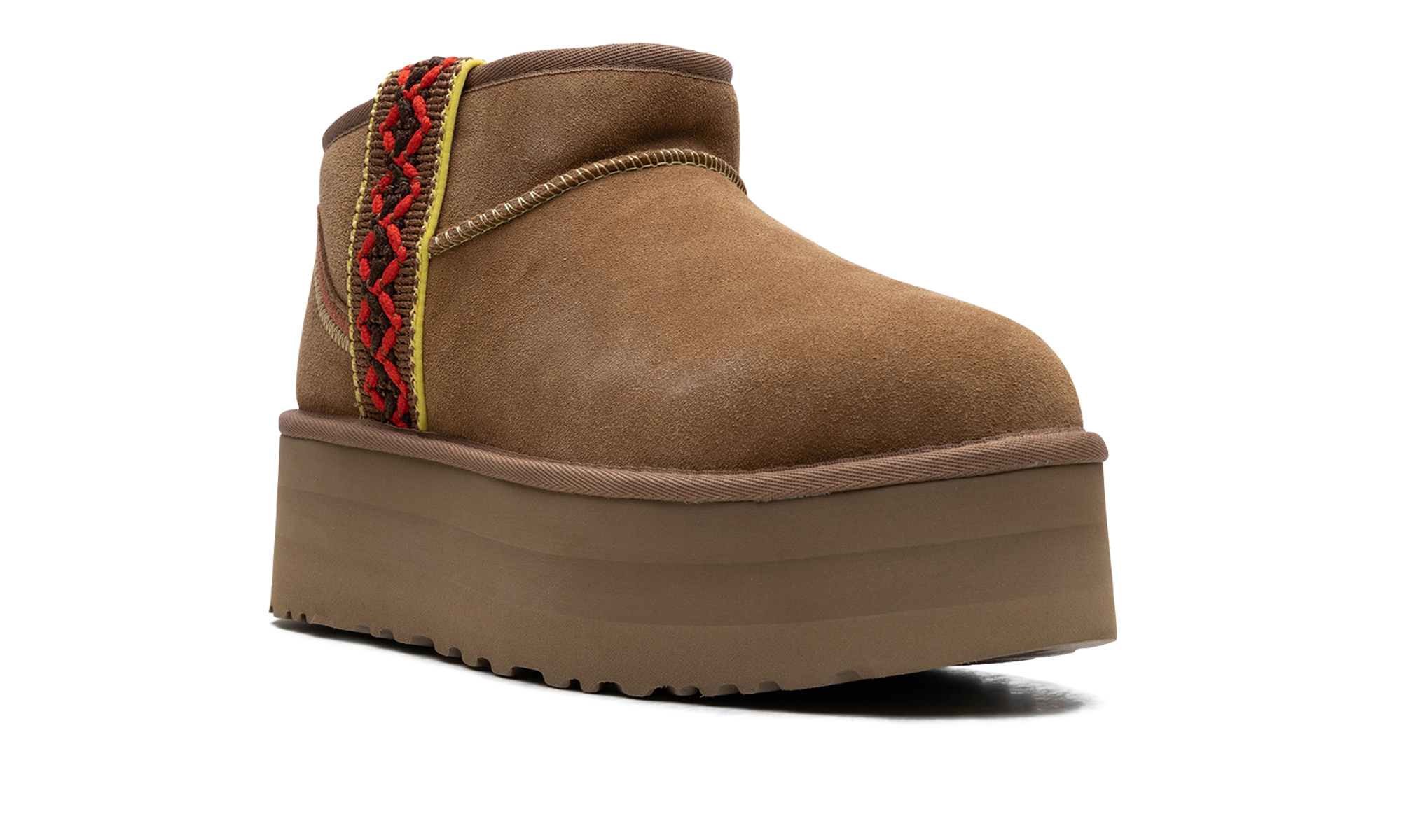UGG Classic Ultra Mini Braid Boot Chestnut