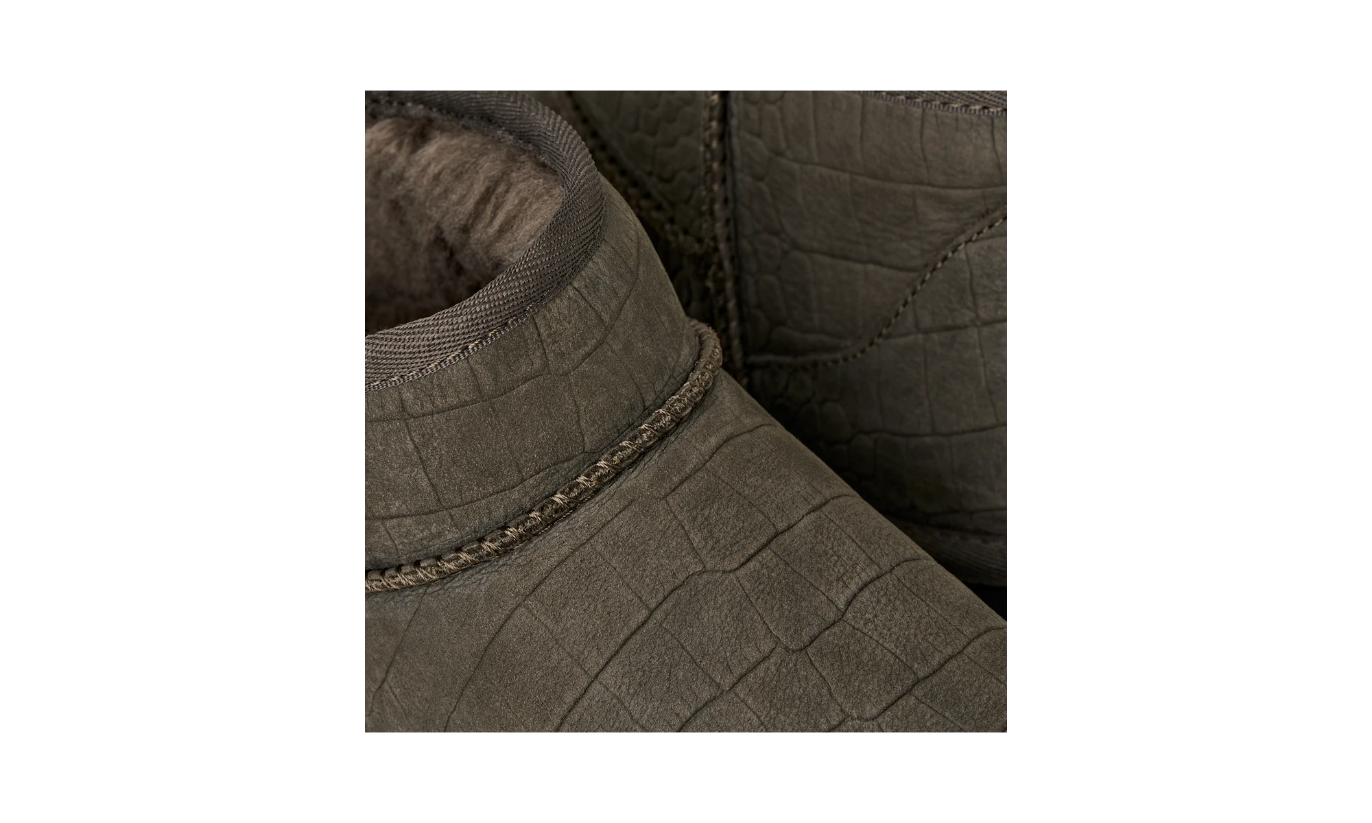 UGG Classic Ultra Mini Embossed Boot Dense Smoke