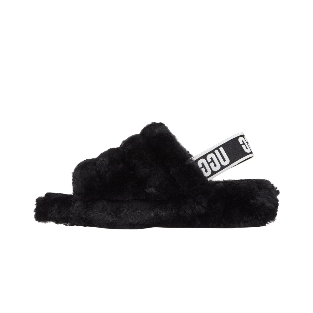 UGG Fluff Yeah Slide Black, Black/Black (1095119-BLK)