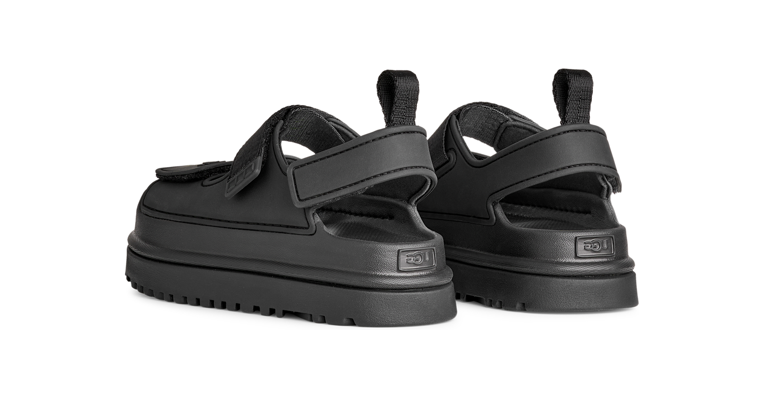 UGG GoldenGlow Sandal Black (Kids), Black (1152813K-BLK)