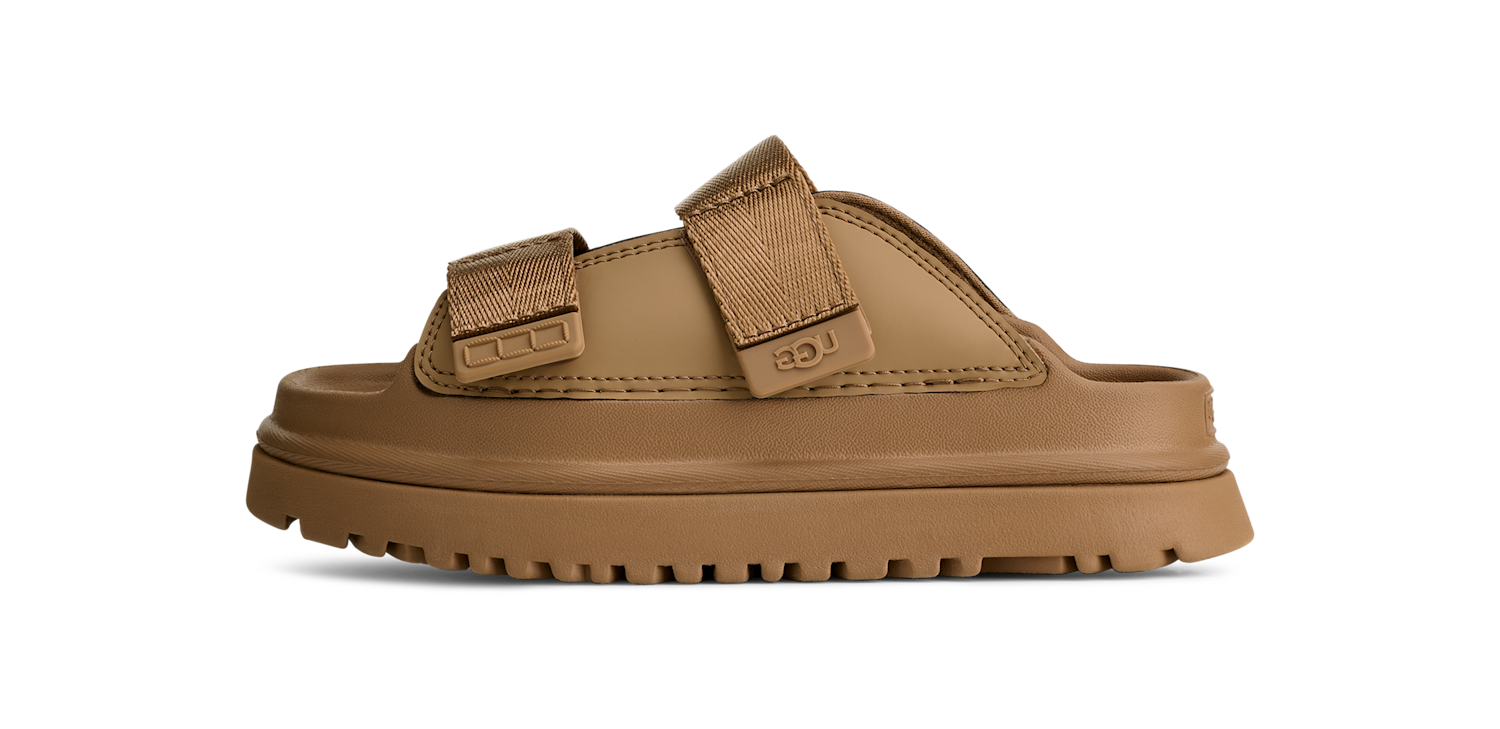 UGG GoldenGlow Slide Dark Sand (Kids), Dark Sand (1166513K-DND)