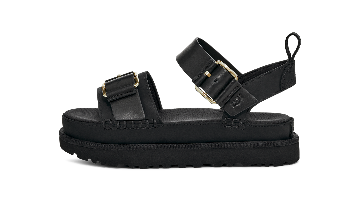 UGG Goldenstar Villa Sandal Black, Black (1167392-BLK)