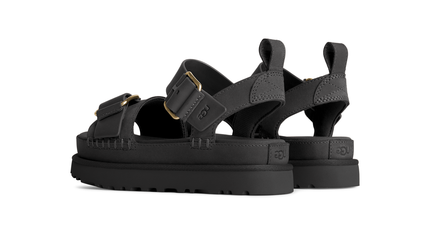 UGG Goldenstar Villa Sandal Black, Black (1167392-BLK)