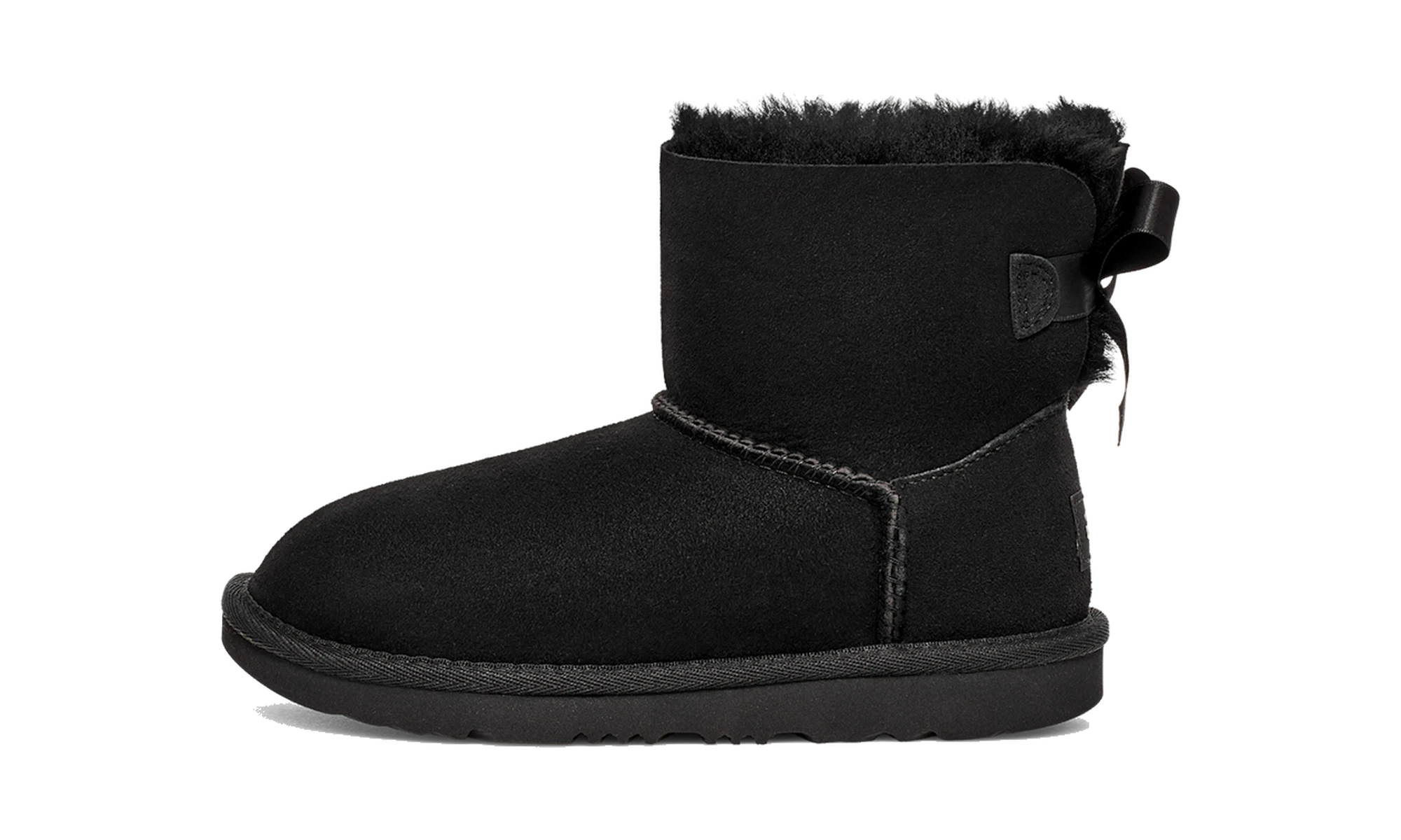 UGG Mini Bailey Bow II Boot Black (Kids)