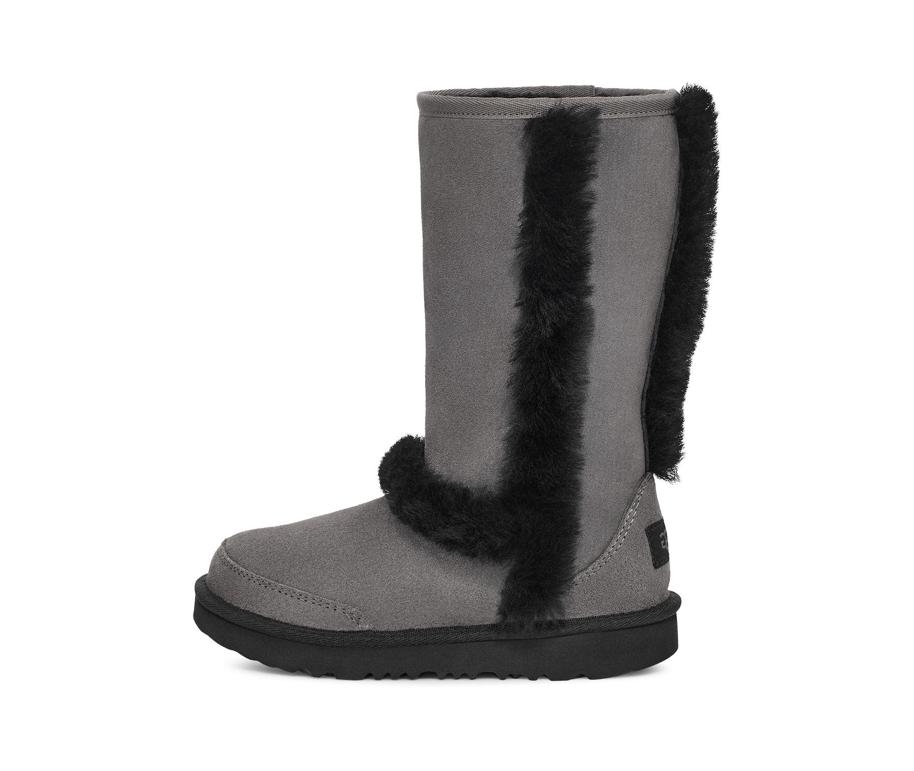 UGG Sunburst Tall Boot Grey Black (Kids), Grey/Black (1143694K-GRB)