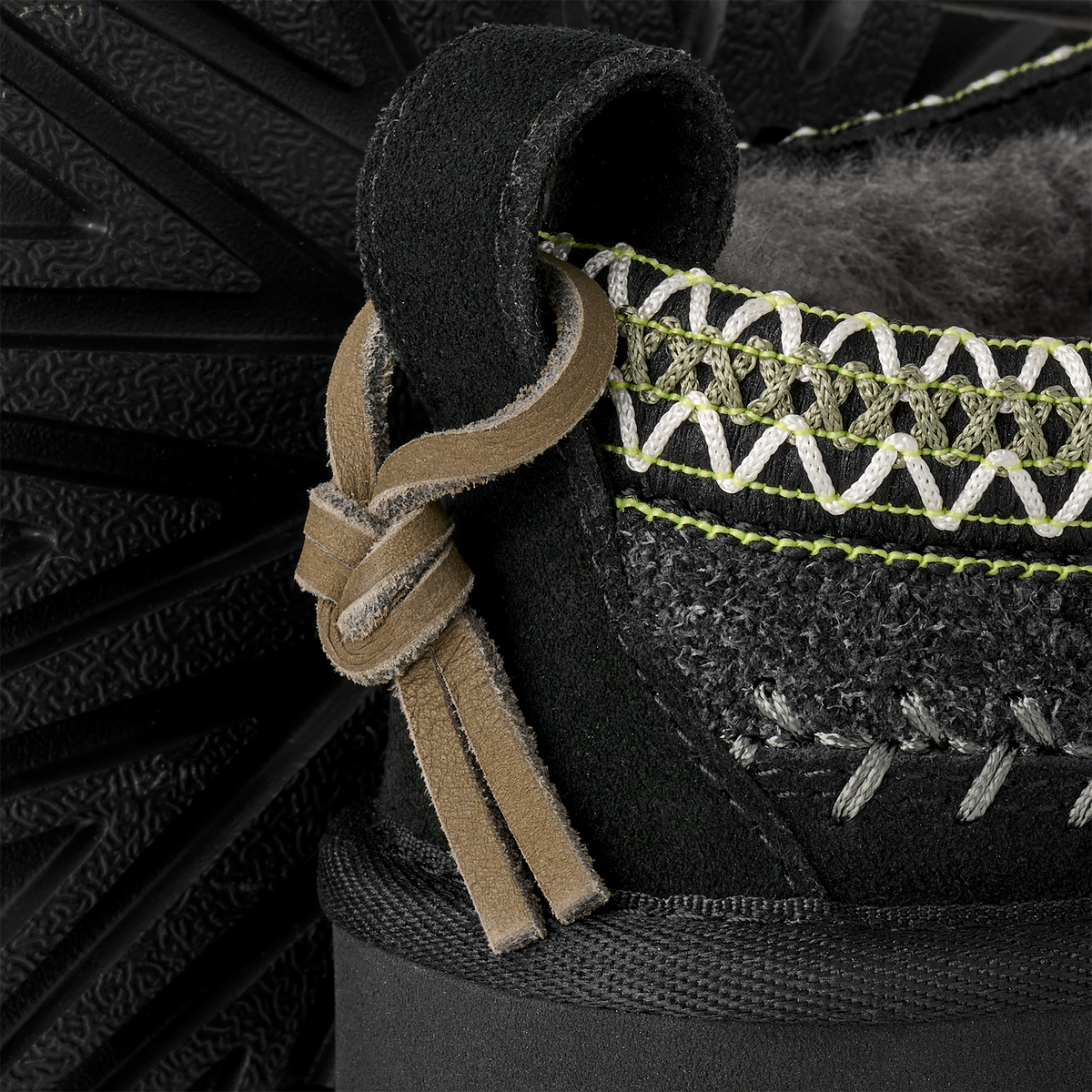 UGG Tasman Biarritz Slipper Black, Black (1171444-BLK)