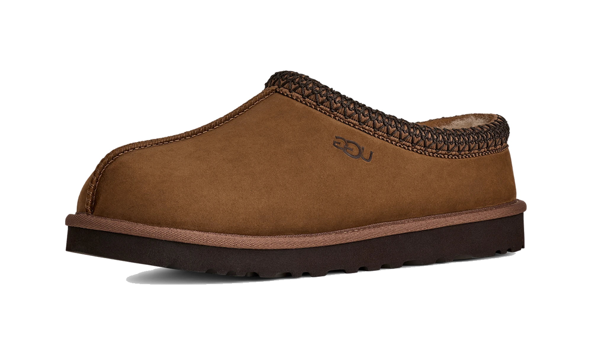 UGG Tasman II Nubuck Slipper Dark Chestnut