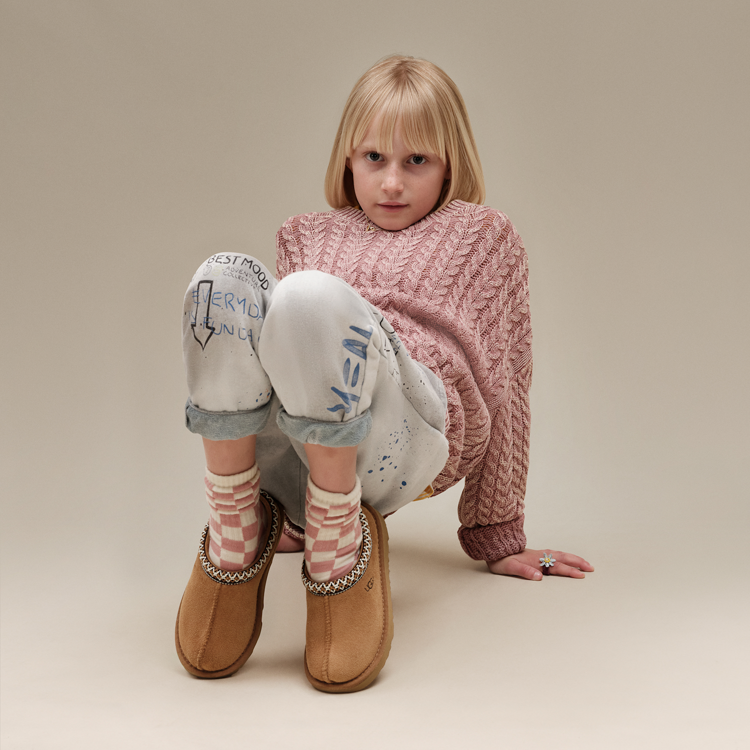 UGG Tasman II Slipper Chestnut (Kids), Chestnut (1019066K-CHE)