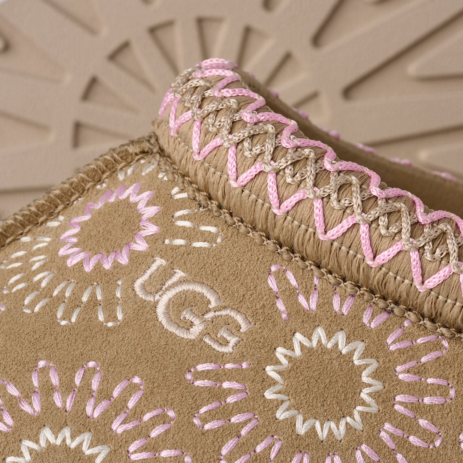 UGG Tazz Sun Stitch Slipper Mustard Seed - Sneak