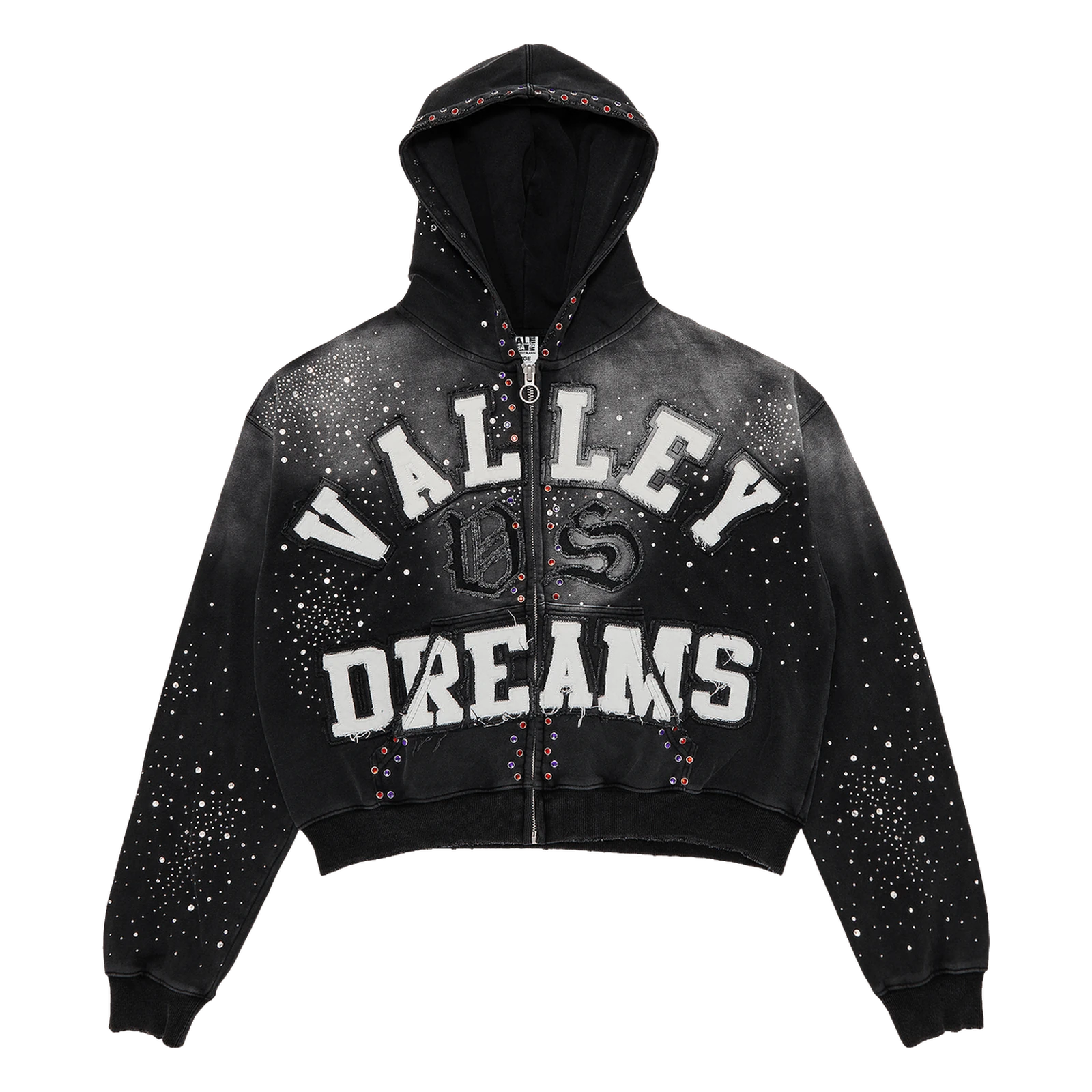 Vale Forever Classico Zip Up Hoodie Black
