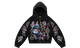 We Are Righteous Risen King Black Cropped Zip-Up Hoodie