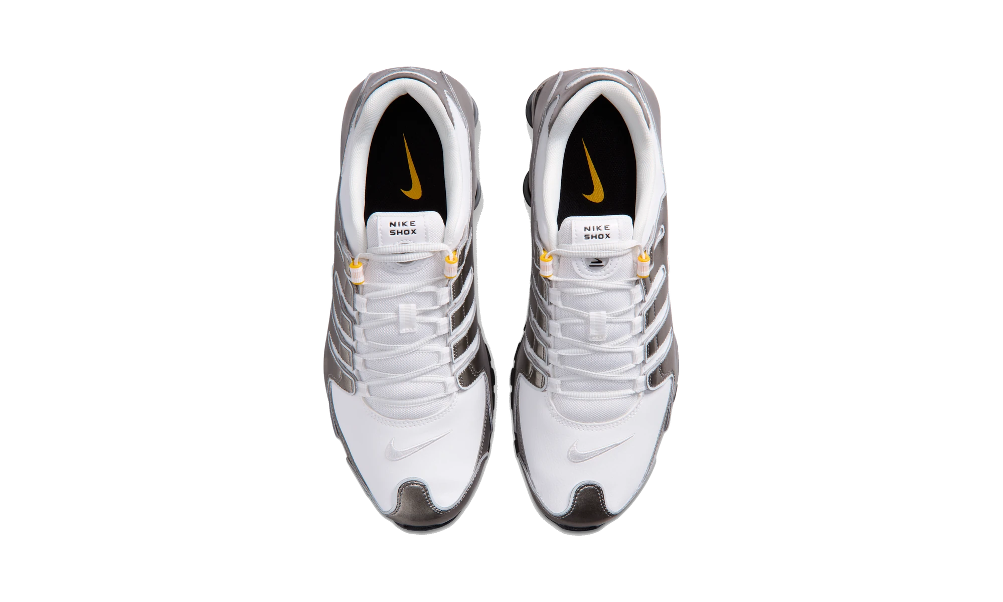 Nike Shox NZ Summit White/Metallic Pewter/University Gold/Summit White