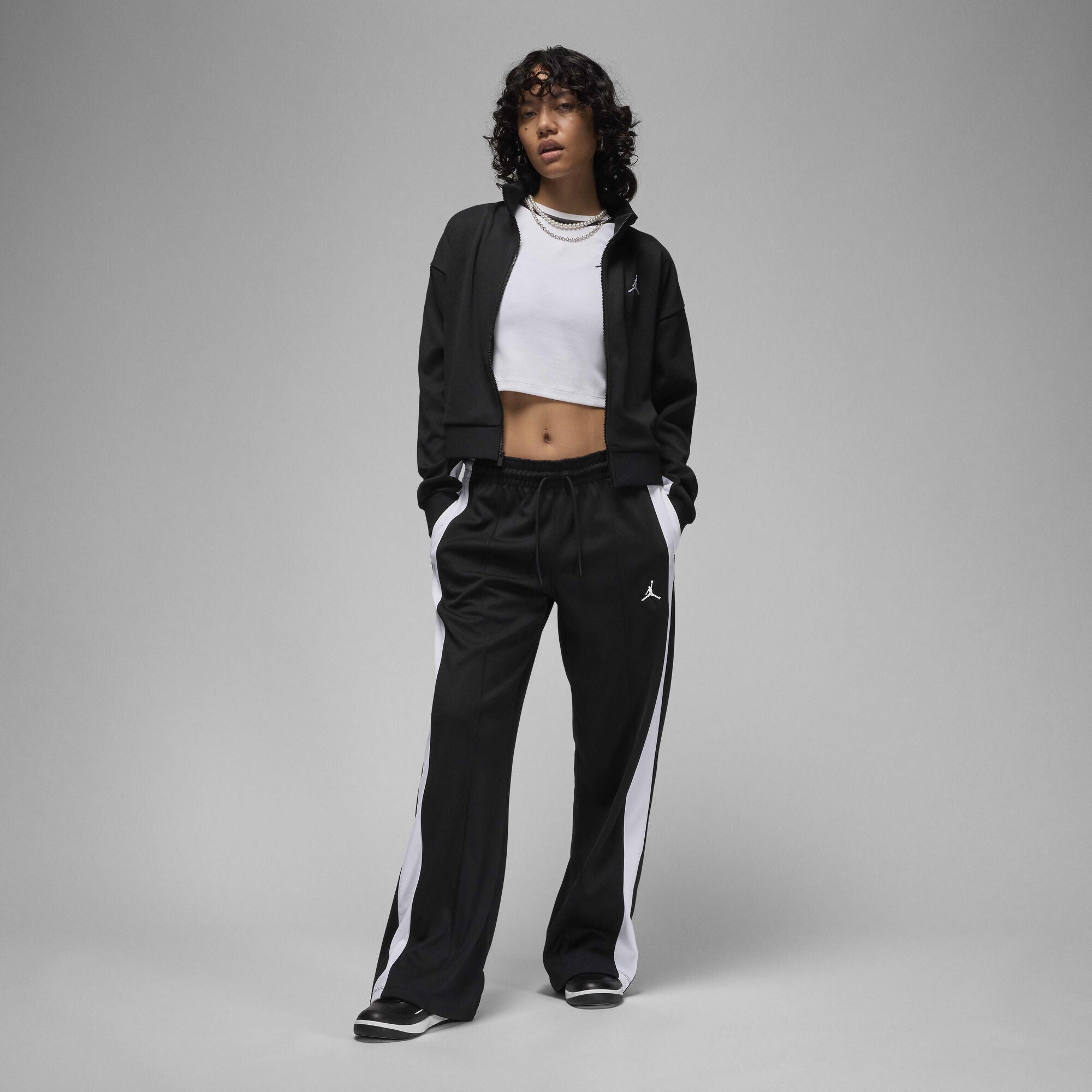 Air Jordan Knit Jacket Black/White/White