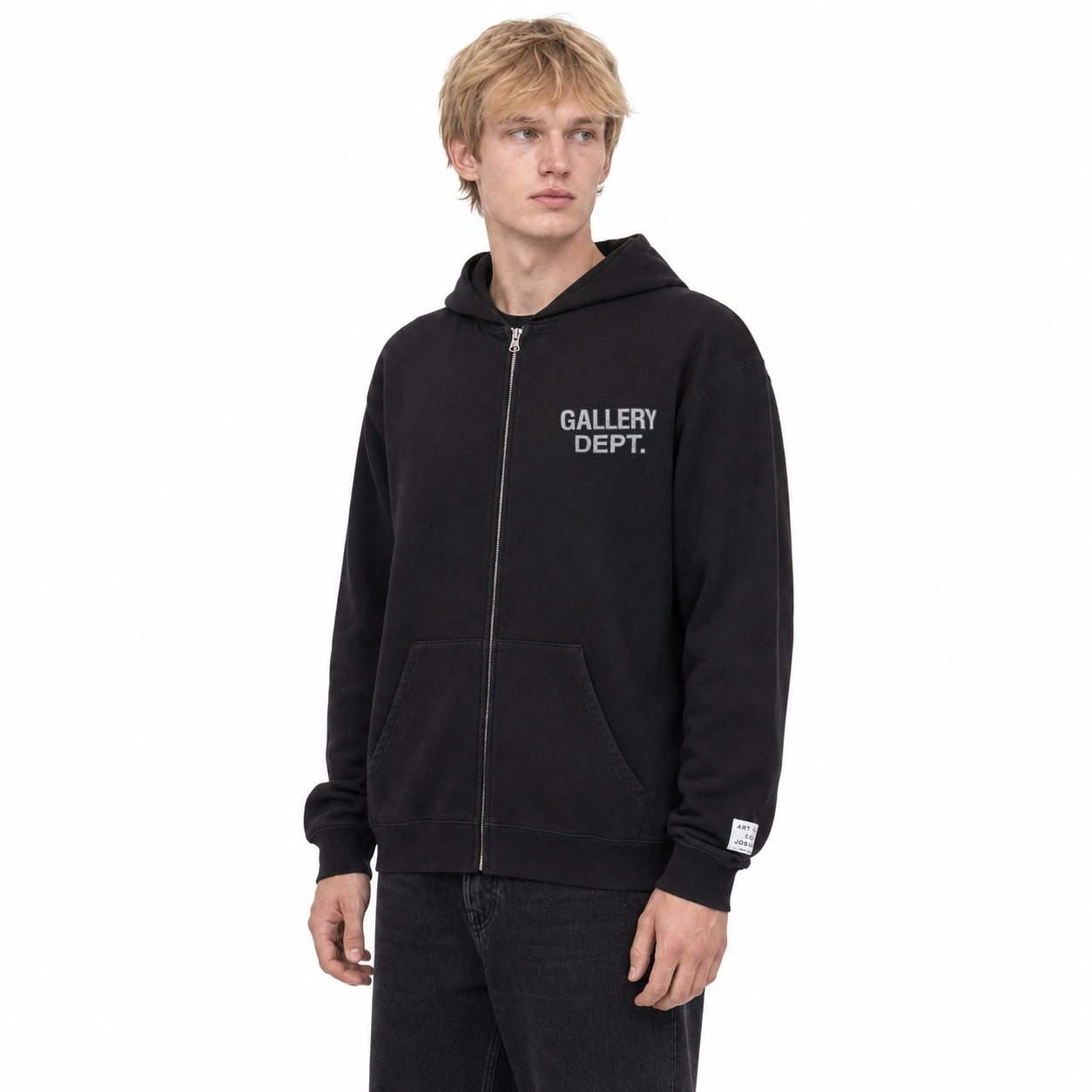 Gallery Dept. 90s Full Zip Hoodie Black