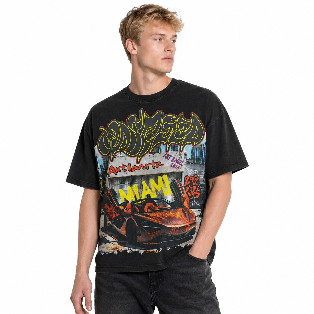 Godspeed Miami Artlanta T-Shirt Black