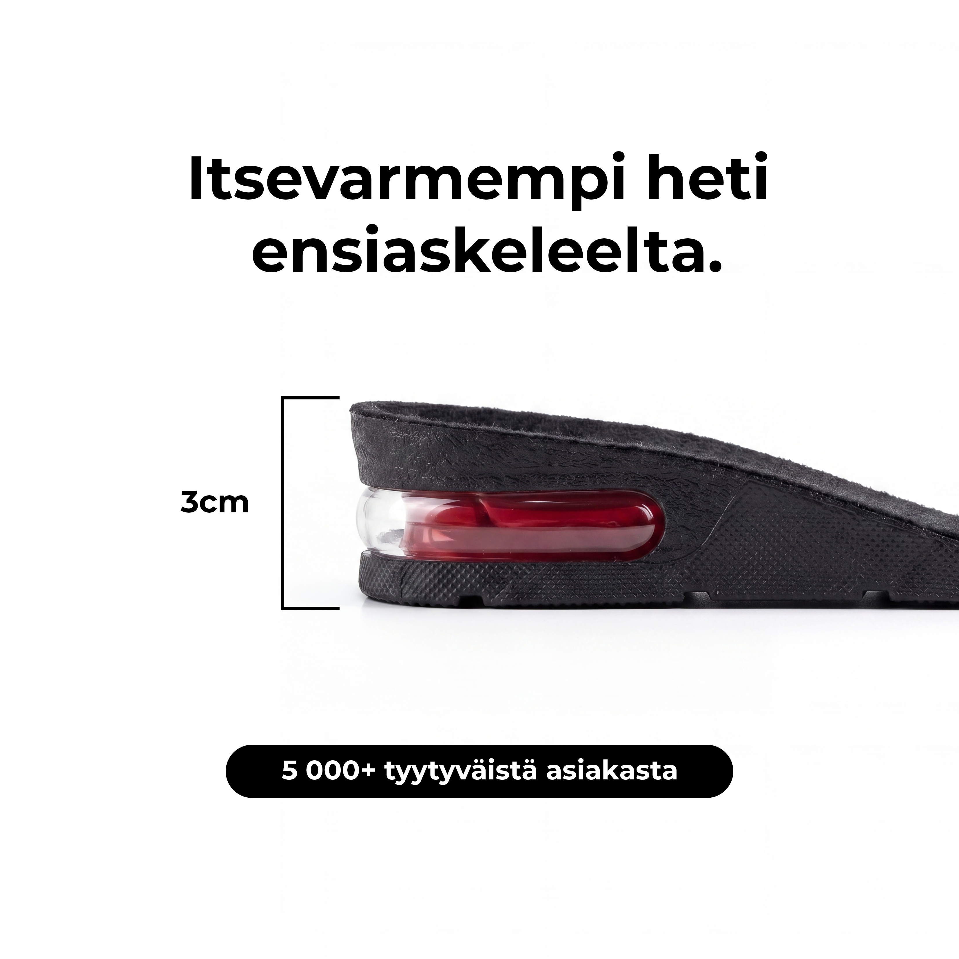 Sneak Heigh Booster insoles measurements