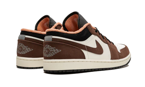 Air Jordan 1 Low Mocha, Light Chocolate/Crimson Bliss-Black-Sail (DC6991-200 / DM0589-200)
