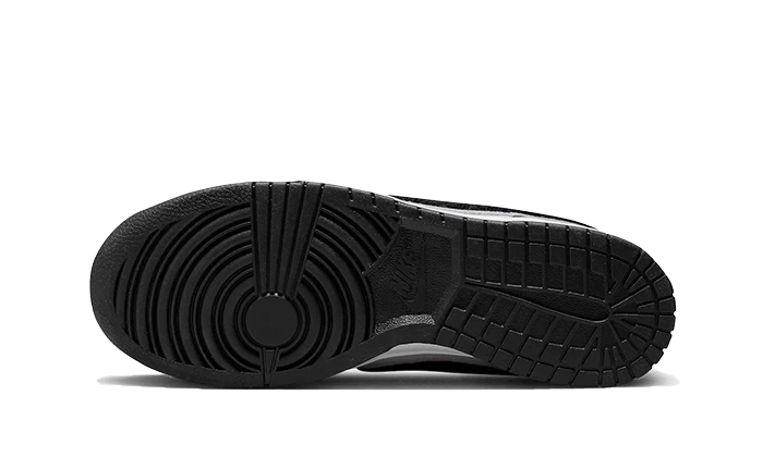 Nike Dunk Low Chenille Swoosh Black Grey, Grey Fog/Wolf Grey/Iron Grey/Black (DQ7683-001)
