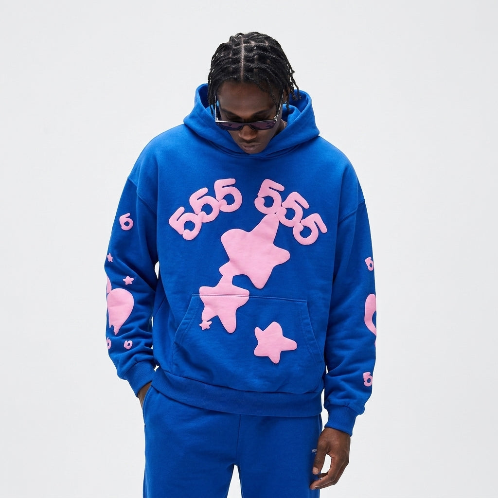 Sp5der Beluga Hoodie Blue