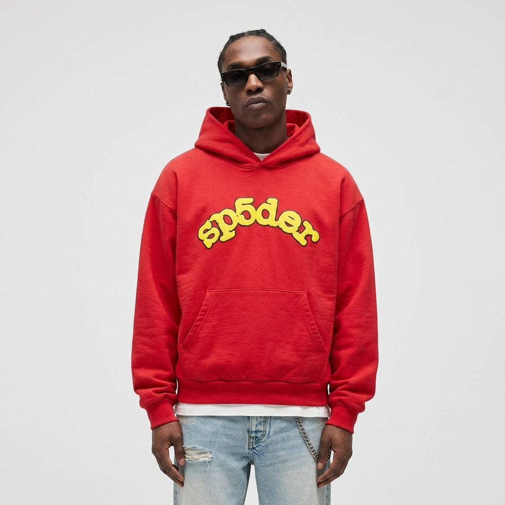 Sp5der OG Logo Hoodie Red