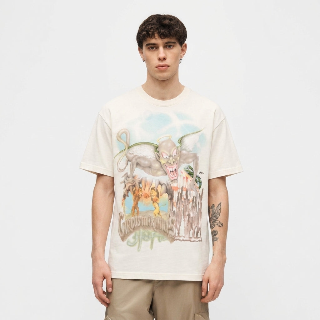 Travis Scott Utopia Circus Maximus 2023 Tour III T-Shirt White